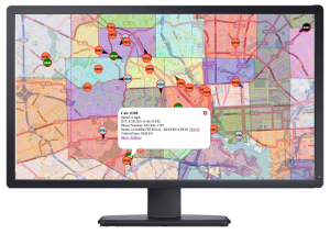 TaxiRide passenger information monitor taxi payment system